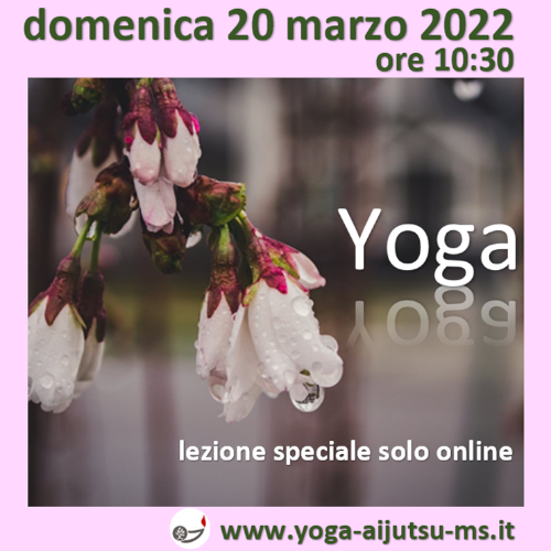 Yoga Ai Jutsu Novate - viviamo questa domenica con flessibilità 20 marzo 2022